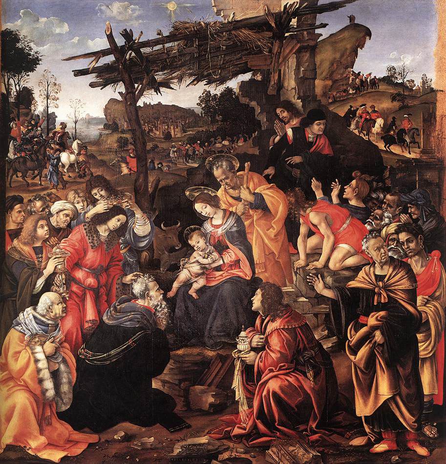 Adoration of the Magi by Filippino Lippi and Gottfried Helnwein