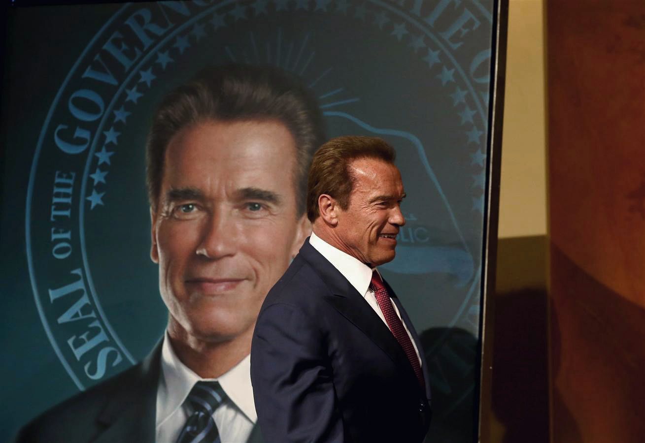 Arnold Schwarzenegger’s gubernatorial portrait was done by a man who’s photographed Marilyn Manson